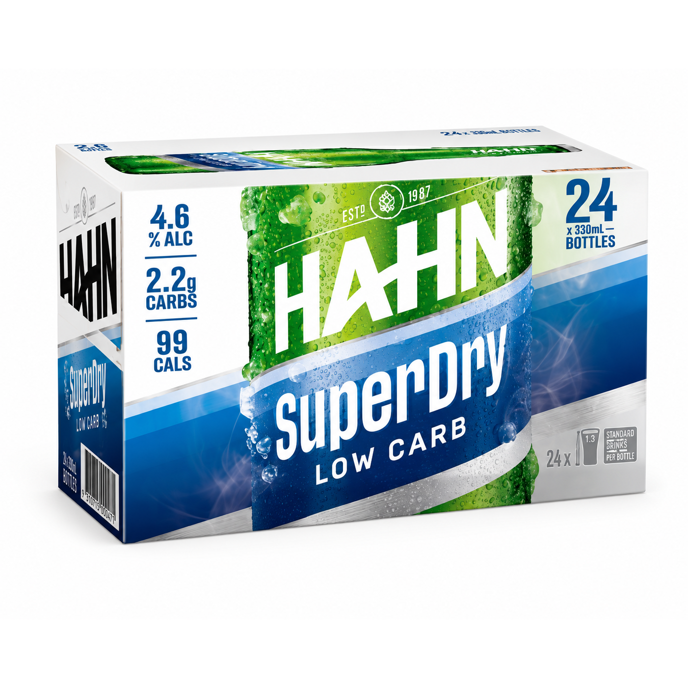 Hahn Super Dry 330ml Bottles CTN (24 Pack)