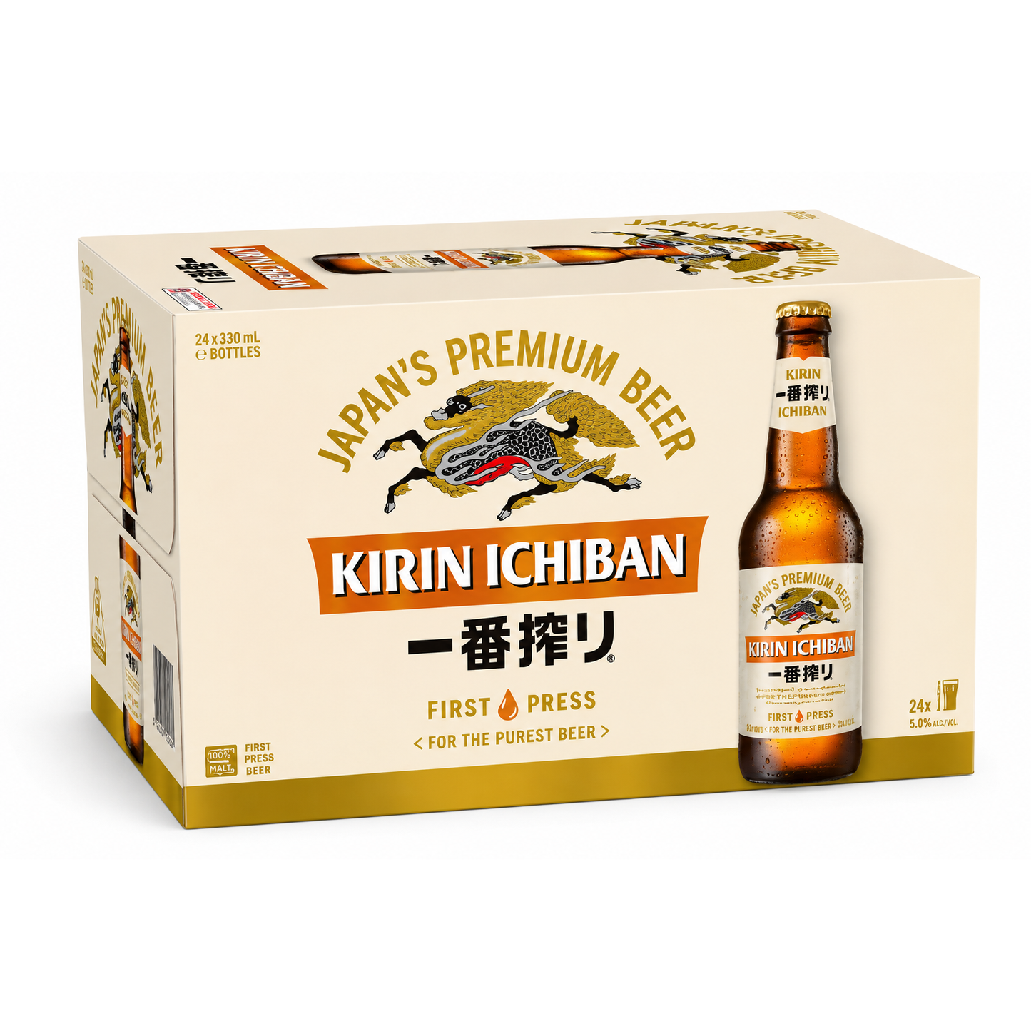 Kirin Ichiban Shibori 330ml Bottles CTN (24 Pack)