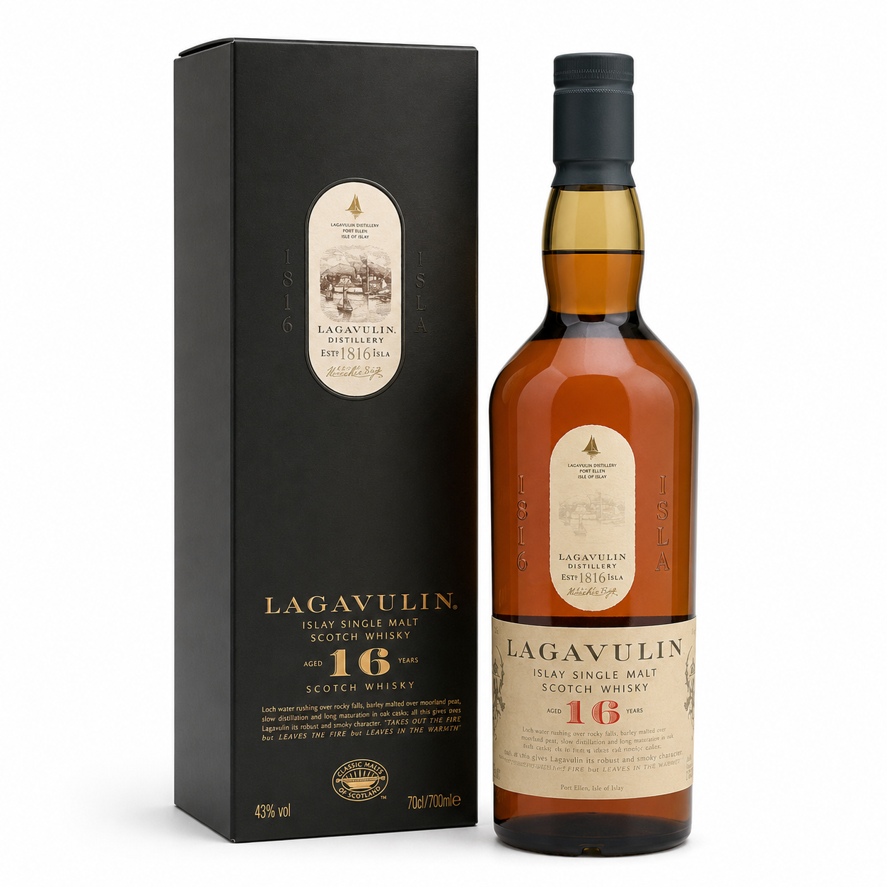 Lagavulin 16 Year Old Islay Single Malt Scotch Whisky 700ml