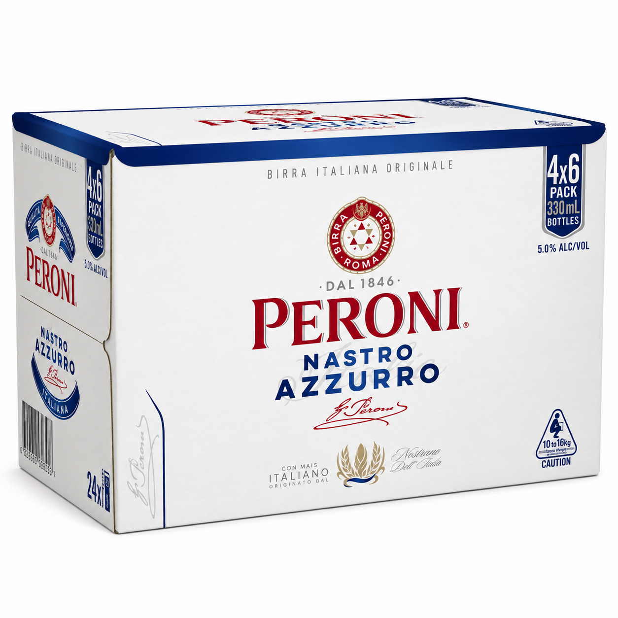 Peroni Nastro Azzurro 330ml Bottles CTN (24 Pack)