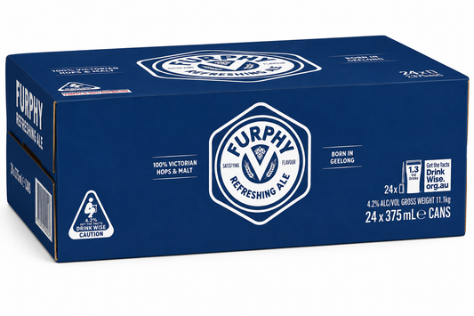 Furphy Refreshing Ale 375ml Cans CTN (24 Pack)