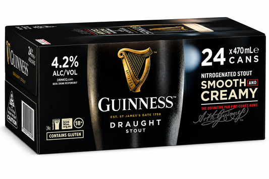 Guinness Draught 440ml Cans CTN (24 Pack)