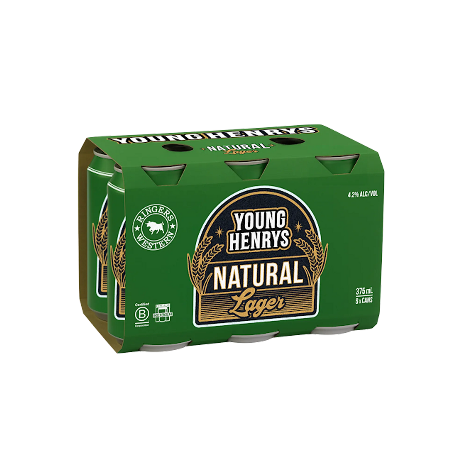 Young & Henry Natural Lager 24x375ml Cans