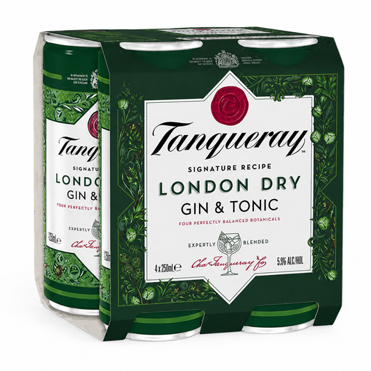 Tanqueray Gin & Tonic 250ml 4 Pack