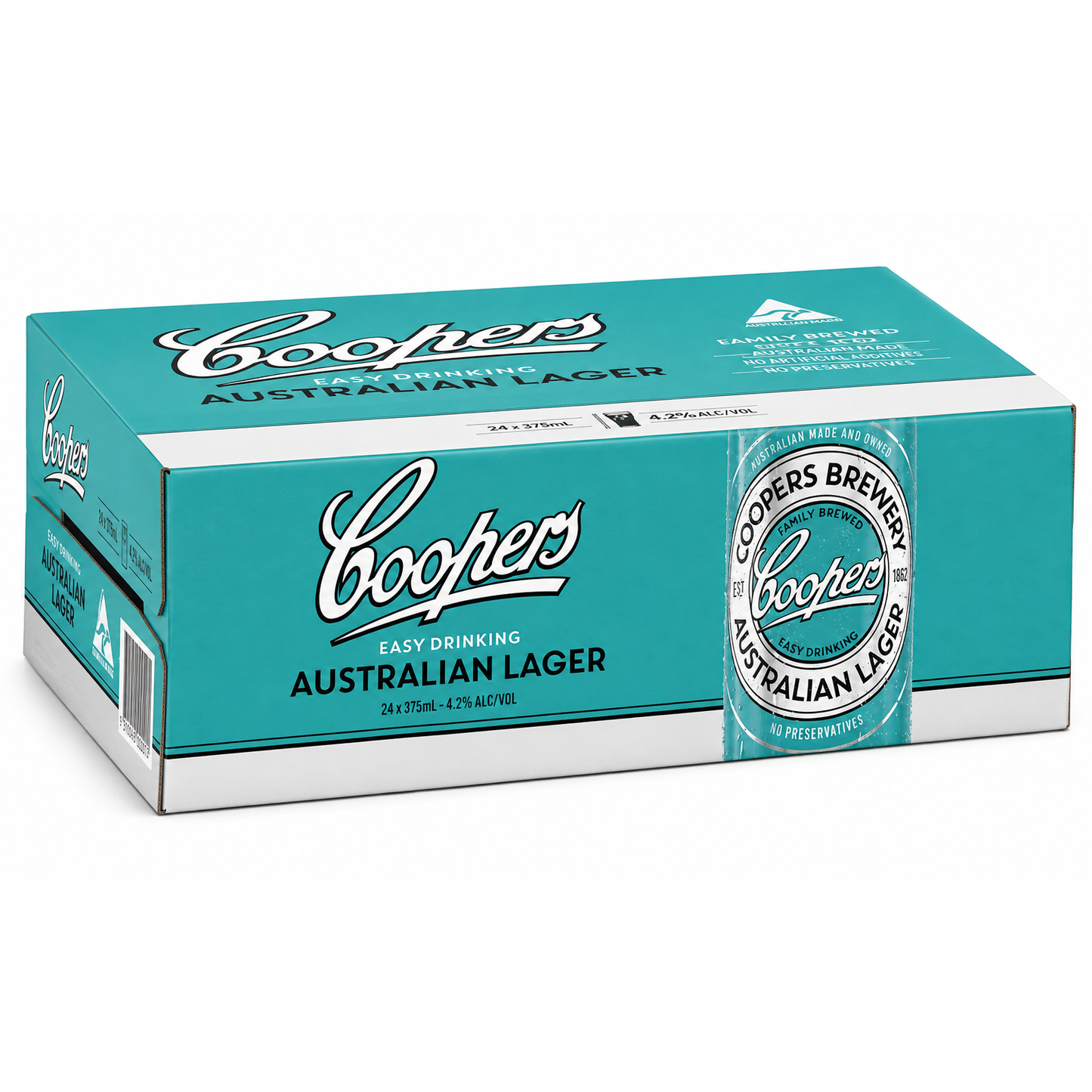 Coopers Australian Lager 375ml Cans CTN (24 Pack)
