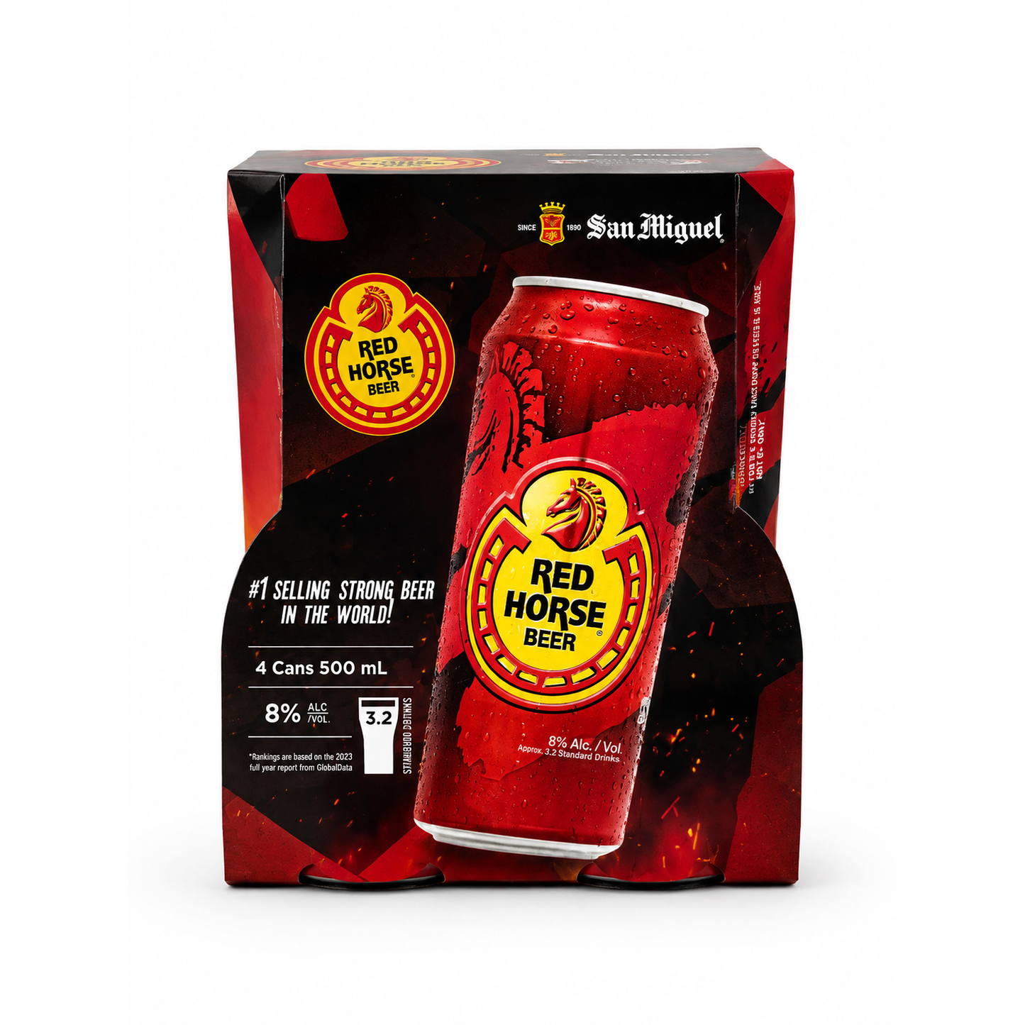 San Miguel Red Horse Premium Beer 500ml Cans CTN (24 Pack)