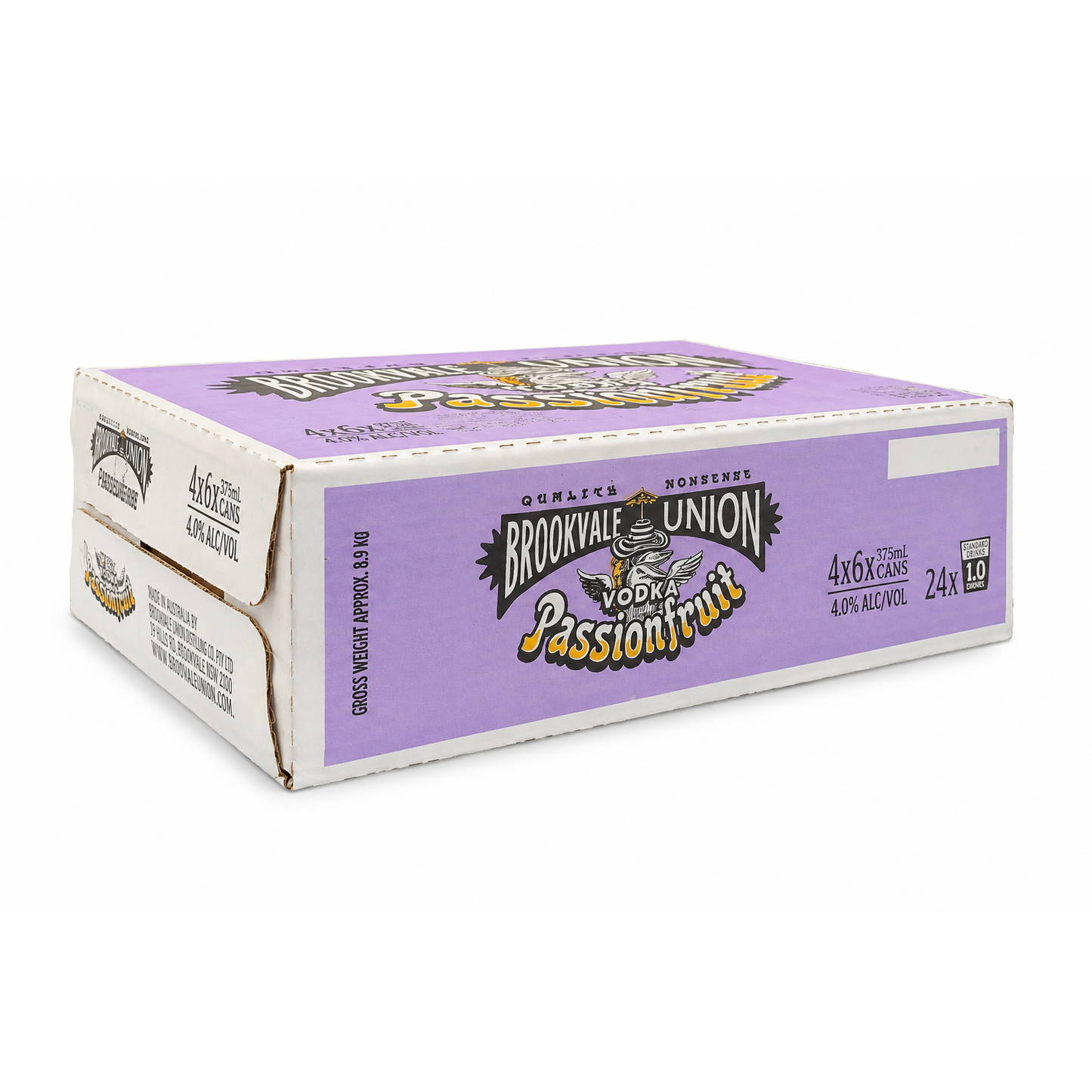 Brookvale Union Vodka Passionfruit Can 330ml Case 24