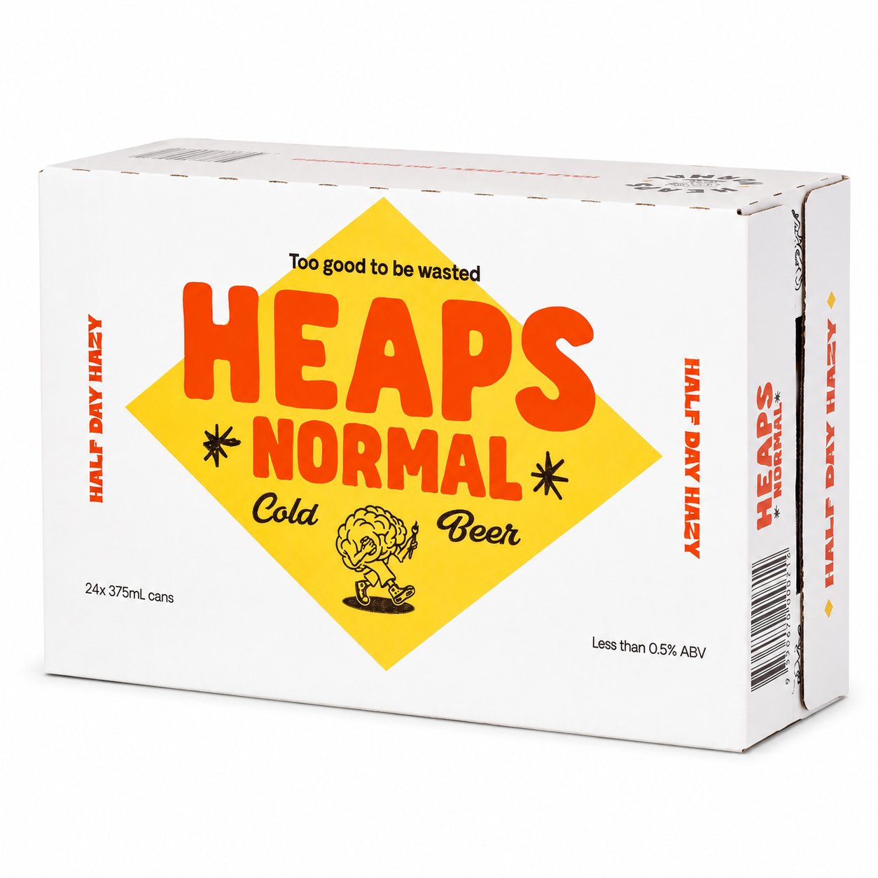 Heaps Normal Hazy Non-Alcoholic Cans 24x375ml