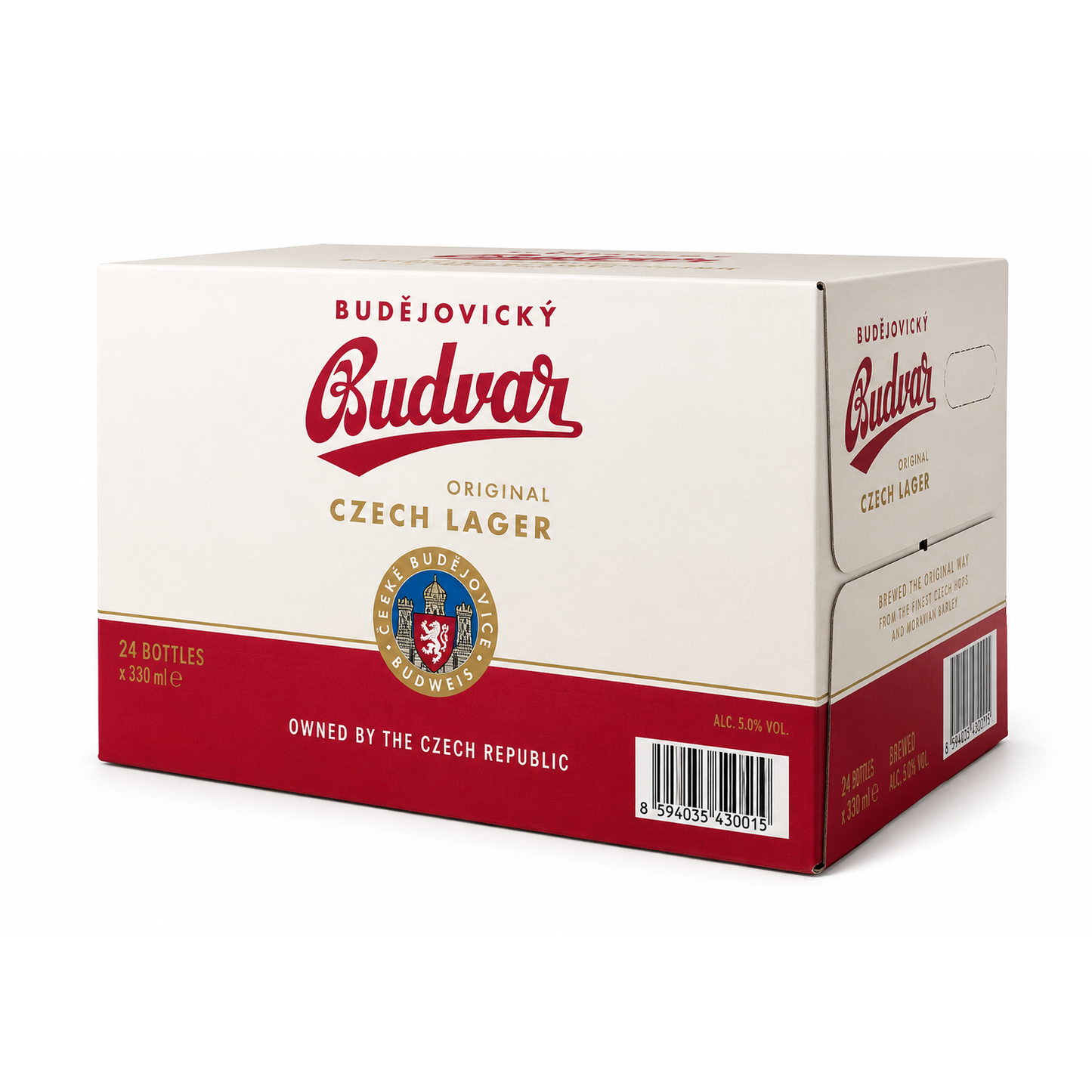 Budvar Czech Lager 330ml CTN (24 Pack)