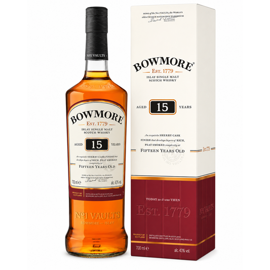 Bowmore 15 Year Old Islay Single Malt Scotch Whisky 700ml