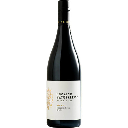 A bottle of Domaine Naturaliste Discovery Syrah 2022 wine from the Margaret River region.