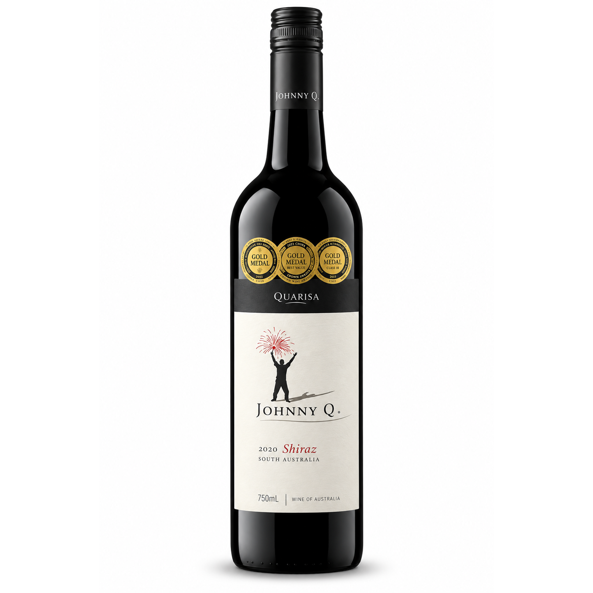 A bottle of Johnny Q 2020 Shiraz by Johnny Q. South Australia, 750ml.