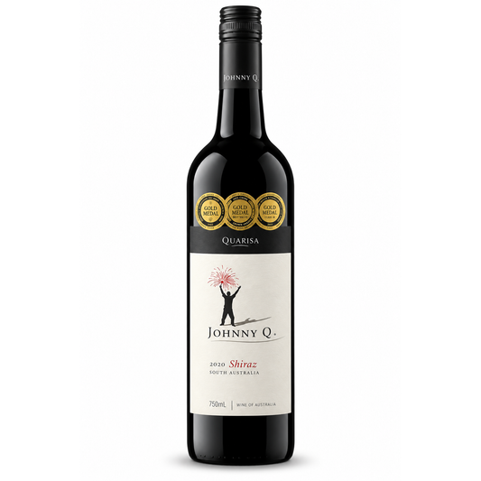 A bottle of Johnny Q 2020 Shiraz by Johnny Q. South Australia, 750ml.