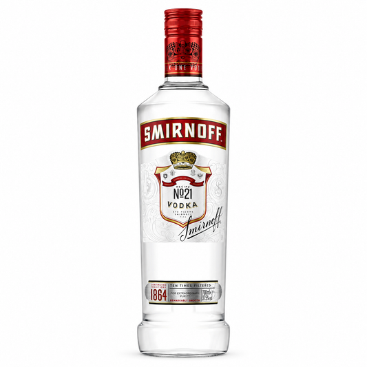 A bottle of Smirnoff Red Label Vodka 700ml