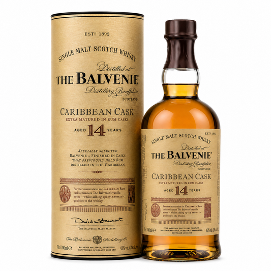 The Balvenie Caribbean Cask 14 Year Old Speyside Single Malt Scotch Whisky 700ml