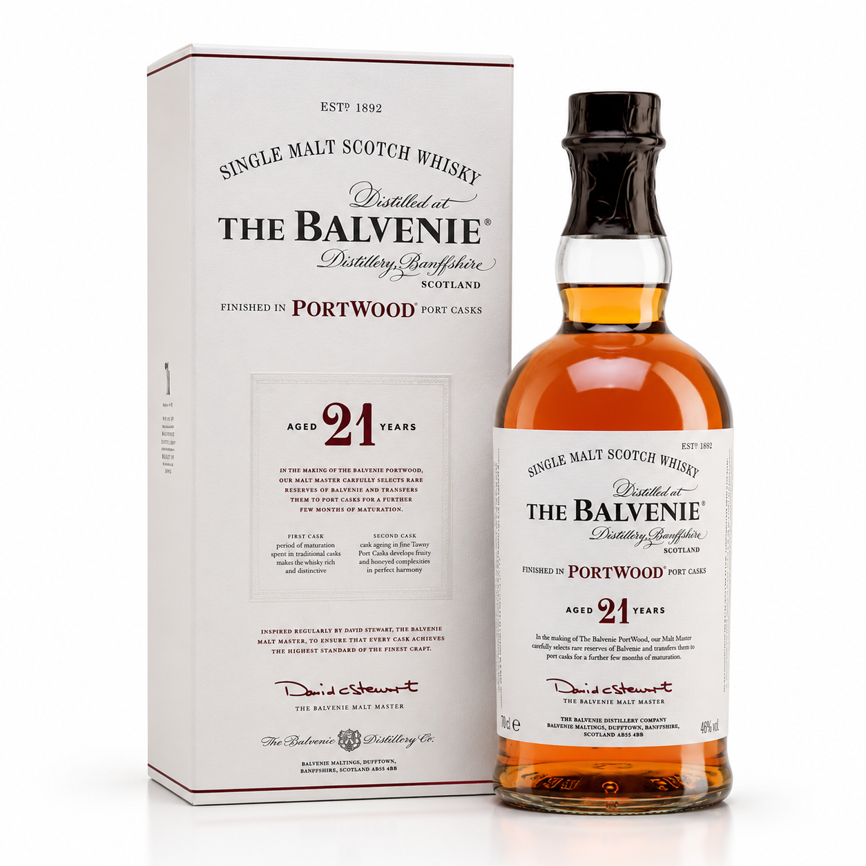 The Balvenie PortWood 21 Year Old Speyside Single Malt Scotch Whisky 700ml