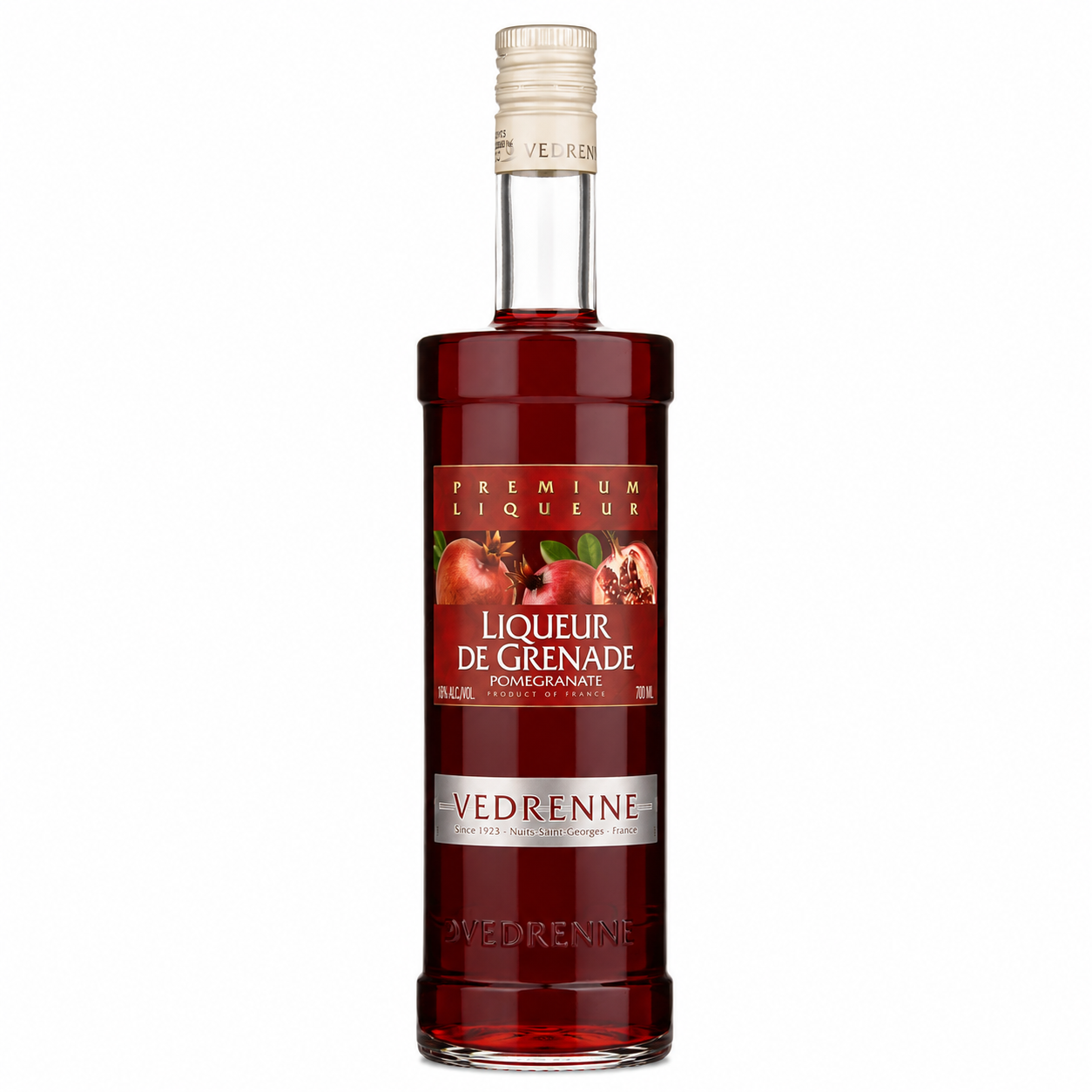 Vedrenne Liqueur de Grenade Pomegranate Liqueur 700ml