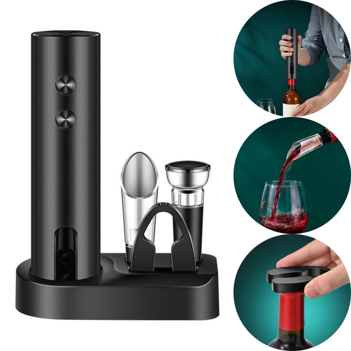 Cliton Electric Wine Set – Open, Serve & Preserve