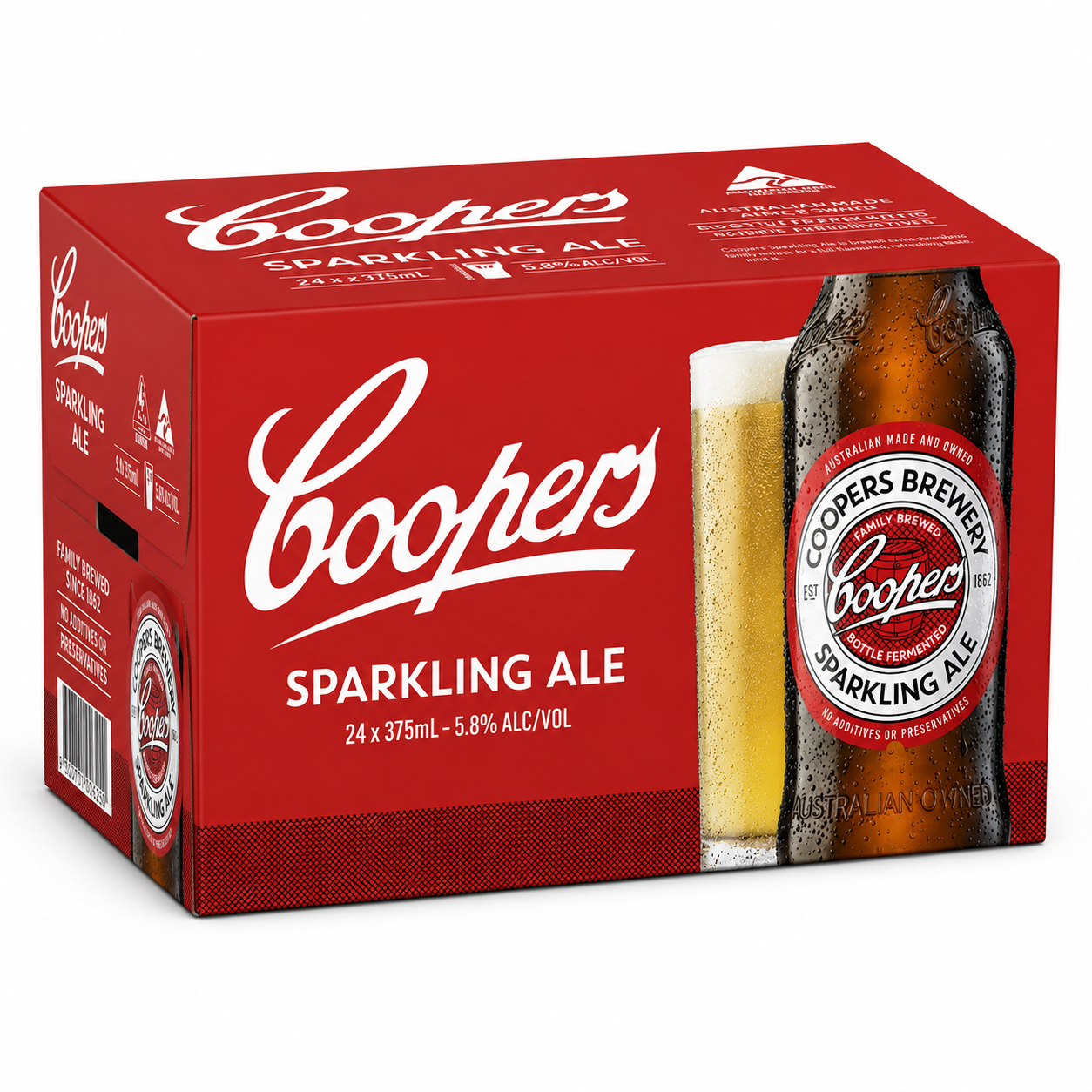 Coopers Sparkling Ale 330ml Bottles CTN (24 Pack)