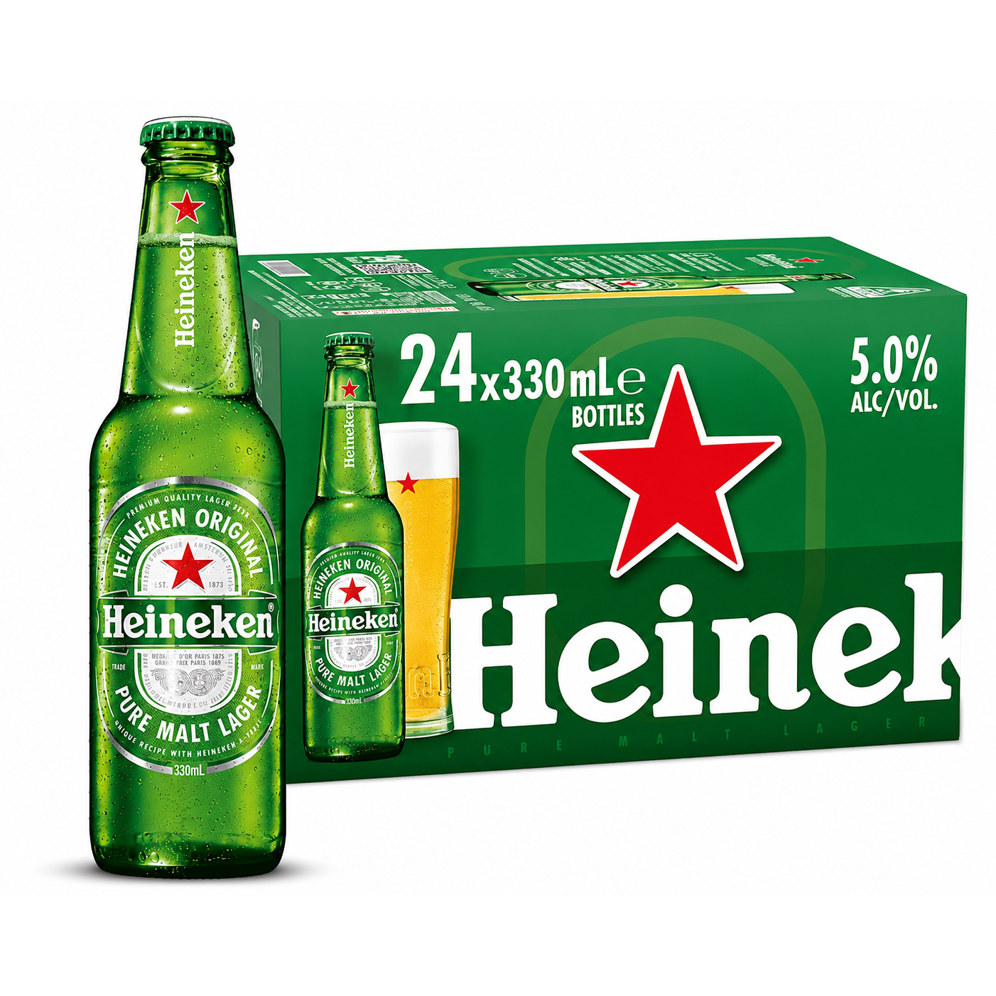 Heineken 330ml Bottles CTN (24 Pack)