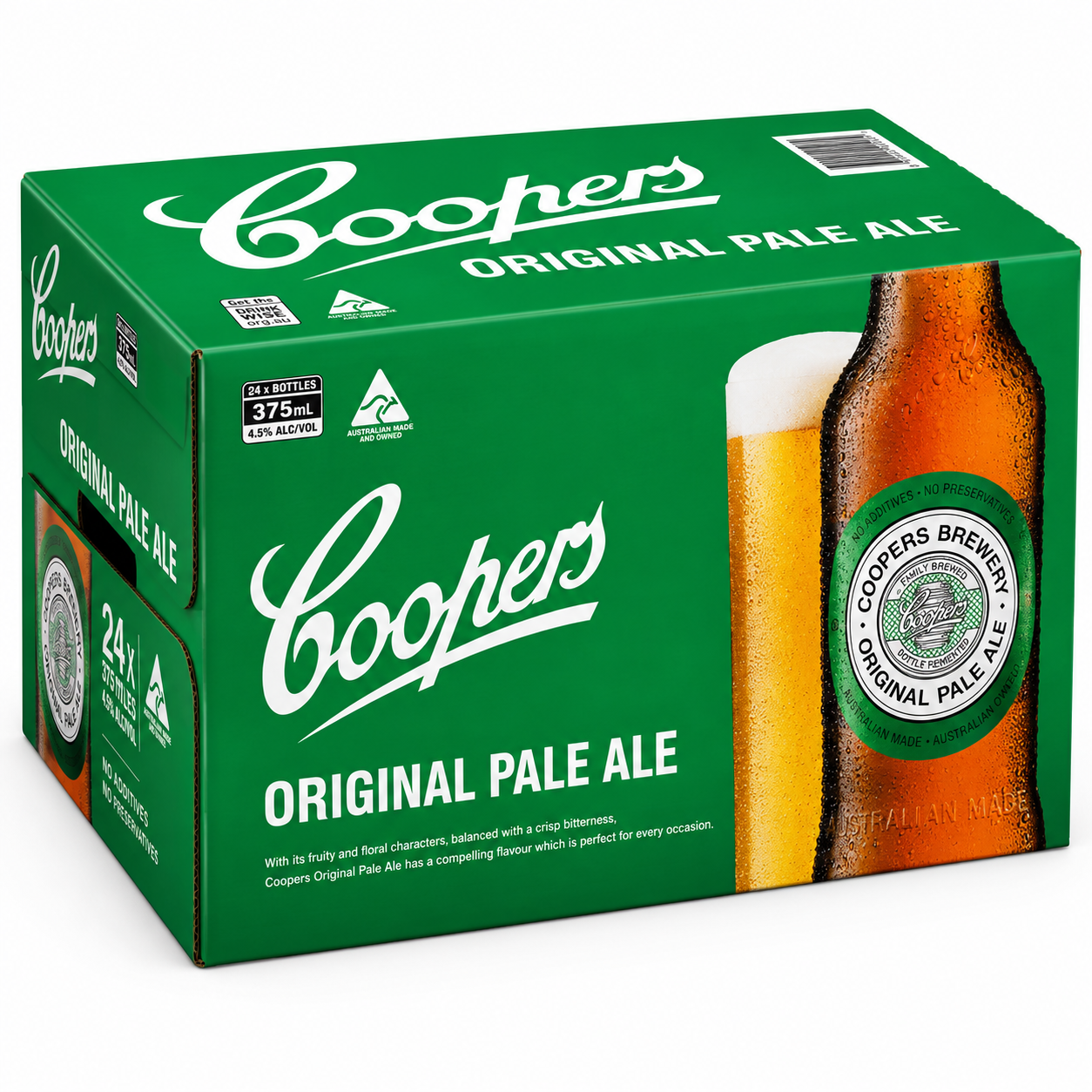 Coopers Pale Ale 330ml Bottles CTN (24 Pack)