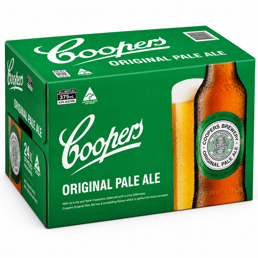 Coopers Pale Ale 330ml Bottles CTN (24 Pack)