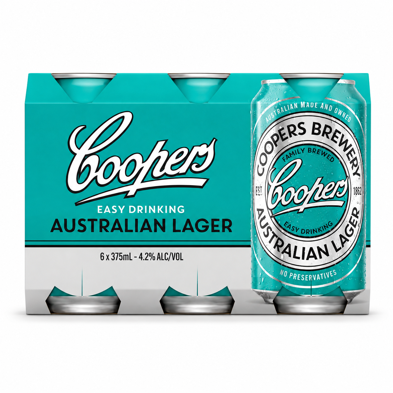 Coopers Australian Lager 375ml Cans CTN (24 Pack)