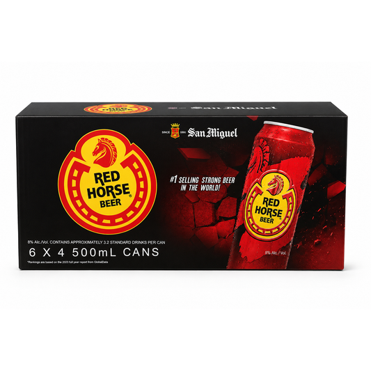 San Miguel Red Horse Premium Beer 500ml Cans CTN (24 Pack)