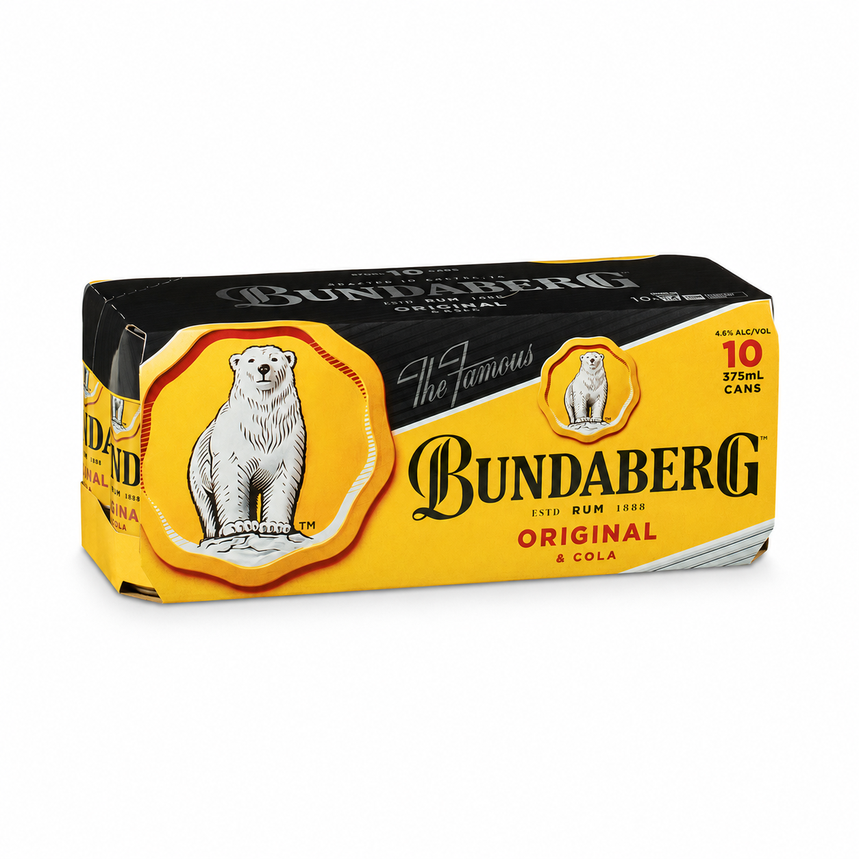 Bundaberg Original Rum & Cola Can 375ml 10 Pack
