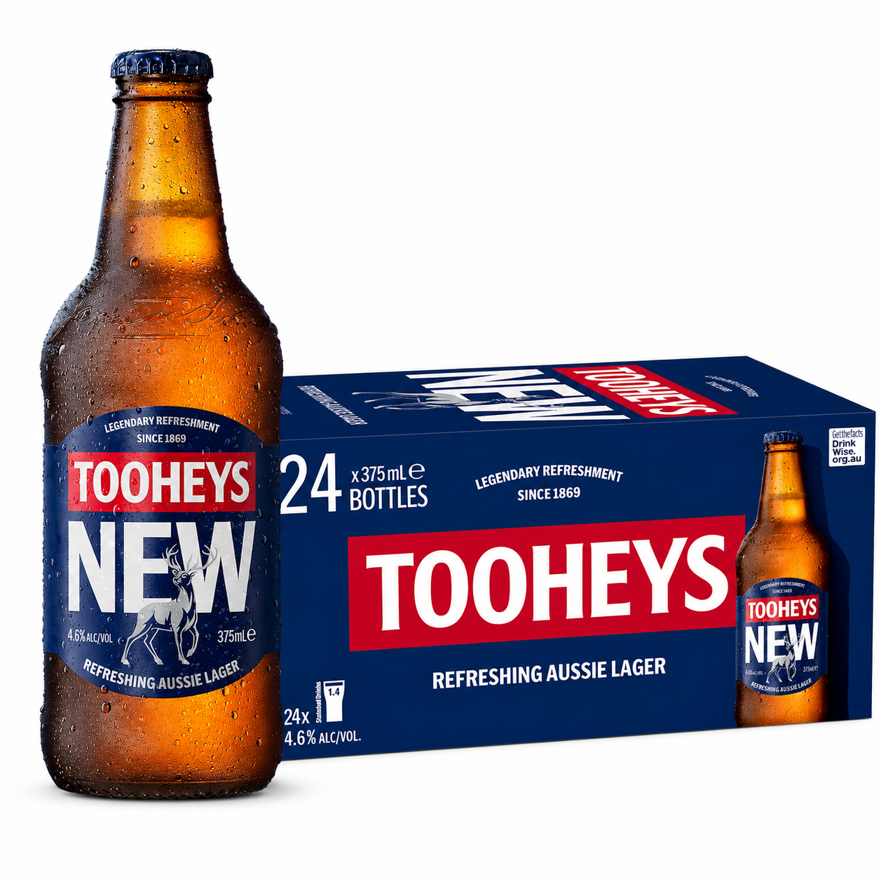 Tooheys New 330ml Bottles CTN (24 Pack)