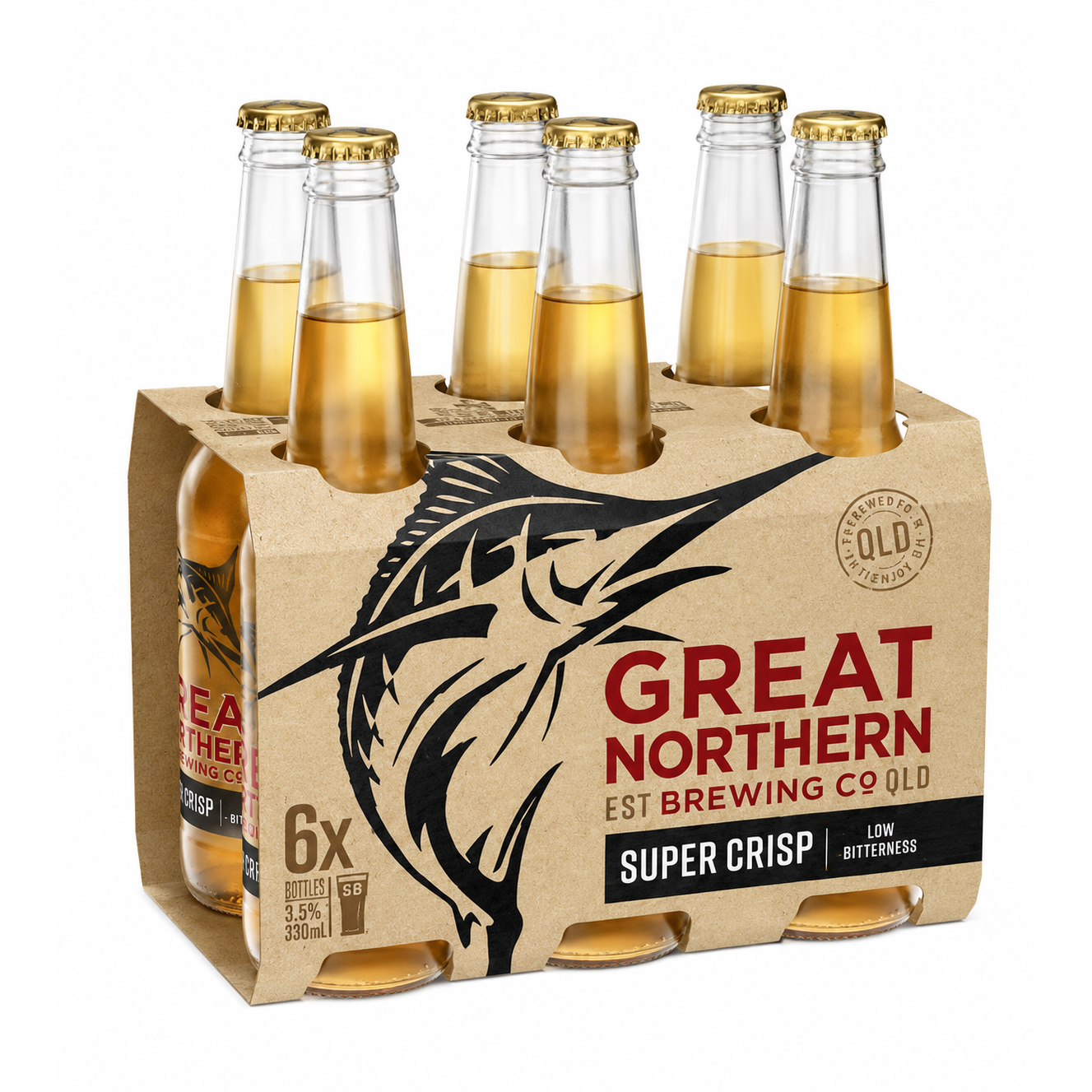 Great Northern Super Crisp Lager Bottles 24x330ml