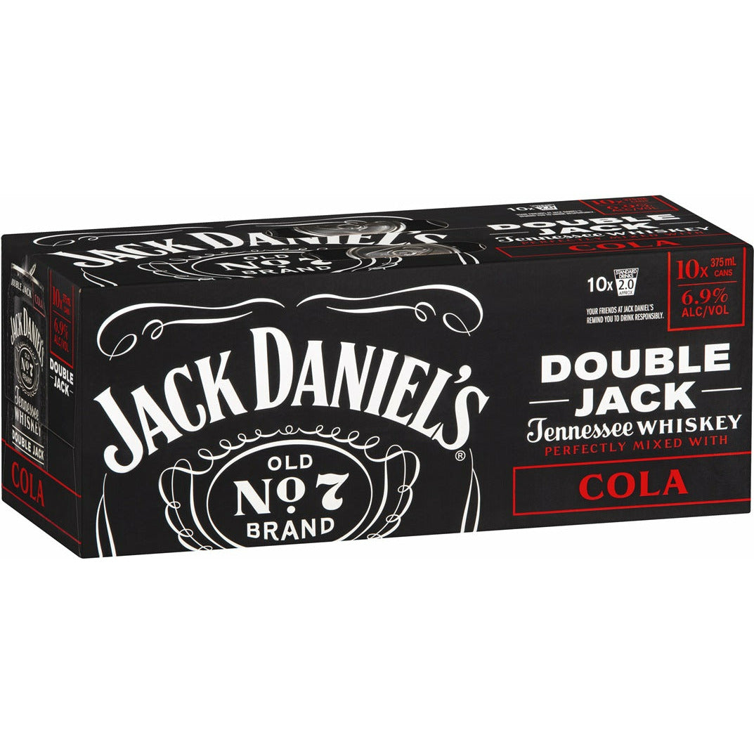 Jack Daniel's Double Jack & Cola Cans 10x375ml